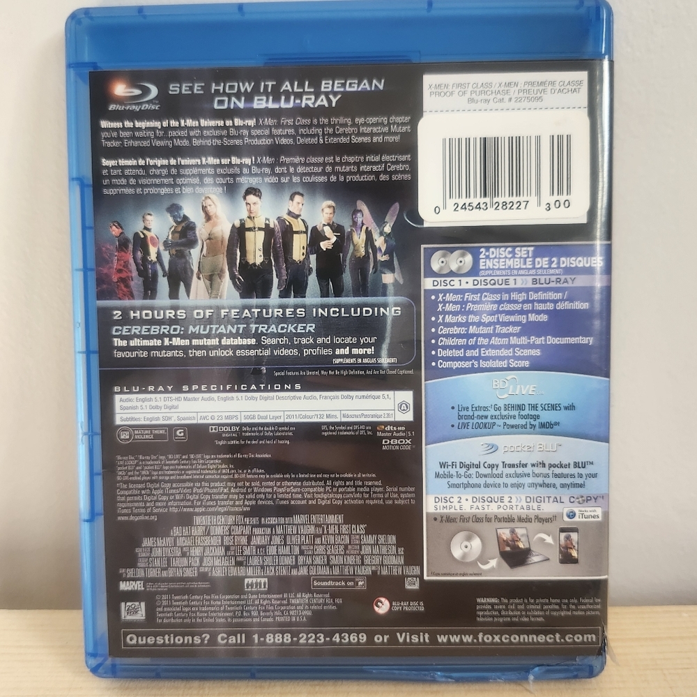 X-Men First Class Blu-ray - Picture 2 of 4